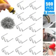 500 Pcs Hot Stapler Staples Repair Kit For Plastic Welder Gun Car Bumper Fender