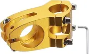 uxcell 25.4mm Bike Stem 45mm Aluminum Alloy Bicycle Handlebar Stem with Hex Wrench for Mountain Road Bike BMX MTB Cycling, Sand Gold