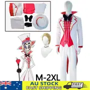 Hazbin Hotel Cosplay Lucifer Morningstar Costume Wig Halloween Uniform Outfits