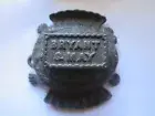 BRYANT & MAY LONDON CAST IRON TORTOISE or TURTLE MATCH HOLDER & STRIKER c1885