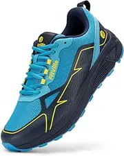 [FitVille] Men's Wide Running Shoes Trail Running Sneakers, Non Slip Lightweight Trail Walking Shoes|Wide Toe Box|Arch Support