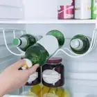 Iron Refrigerator Storage Rack Creative Wine Bottle Holder Shelves