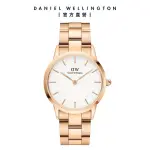 【DANIEL WELLINGTON】DW 手錶 ICONIC LINK 36MM精鋼錶 特調玫瑰金-白錶盤(DW手錶男錶女錶DW00100209)