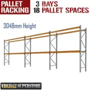 PALLET RACKING - 3 Bays 3048mmH - Dexion Compatible Storage HEAVY DUTY shelving