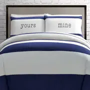 Big Sleep Yours Mine Navy Quilt Cover Set
