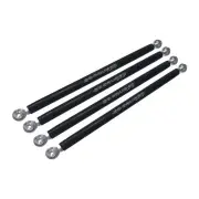 Polaris RZR XP900 XP 900 HD Black Radius Rods Kit with Chromoly Heim Joints