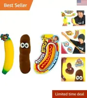 Stretchy Banana, Poopster & Hot Dog. Sensory Toys 3 Pack Stress Relief Toys |...