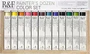 R&F Handmade Paints Oil Pigment Stick, Assorted Colors, Set of 12