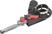 Belt Sander Adapter for Angle Grinder, M10 Belt Sander Attachment, Angle Grinder to Belt Sander, Belt Sanding Attachment for Glass Wood Plastic 15mm Width, Lock Sliding Switch