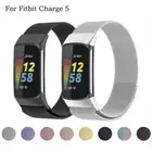 For Fitbit Charge 5 Milanese Magnetic Watch Band Stainless Steel Loop Strap