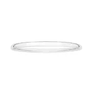 Silver 5x65mm Oval Comfort Fit Bangle