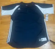 Adidas Woman’s Climalite Blue & White Short Sleeve Sports Top Sz2XL