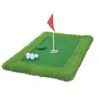 60*90cm Floating Putting Green Golf Mat Water Pool Flag Golf Putter Train Mat