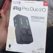 IK Multimedia iRig Pro Duo I/O Audio Midi Interface UPC 840126928044
