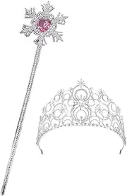 Glinda Cosplay Wand Glinda Cosplay Crown Good Witch Costume Accessories Movie Halloween Wizard Outfits Props