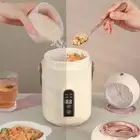 HG (White)Mini Rice Cooker Efficient Heating Insulated Portable Multifunction