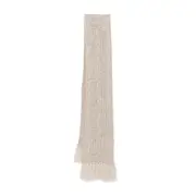[Fedeli] Fedeli Cable-knit Tassel-detail Scarf ONE SIZE NEUTRALS