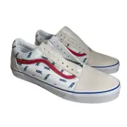 NWT Vans Old Skool Sneaker Vans Logo True White Size Mens 13.0 New VN0A3WKT9M9
