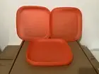 Tupperware Picnic Plates - Set 4 in Orange - Brand New