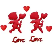 Cupid Love - Shelly's Buttons - Valentine's Day - Craft Sewing Scrap