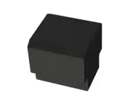 1" Tapered Edge Knob Flat Black