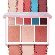 Joah Flamingo Garden Cheek and Eyeshadow Palette, Makeup Blush Highlighter New