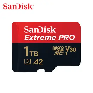 SANDISK Extreme PRO 1TB A2 V30 microSDXC U3 UHS-I 速度高達 200MB