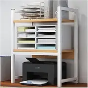 Microwave Stand Microwave Oven Rack Home Microwave Oven Rack Kitchen Table Double-Layer Rice Cooker Printer Stand Storage Rack Printer Shelf Microwave Rack Microwave Oven Stand (Color : W)