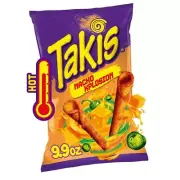 Takis Rolled Tortilla Chips NACHO XPLOSION Cheese & Chili Pepper 9.9 oz 1 Bag