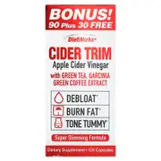DietWorks, Cider Trim, Apple Cider Vinegar, 120 Capsules