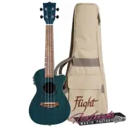 Flight DUC380 Gemstone Series Cutaway Electric Concert Ukulele with Bag in Topaz