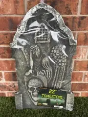 ⭐️Spirit Halloween Large Foam Tombstone⭐️22 Inch Tombstone⭐️New Sealed⭐️