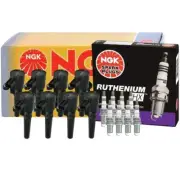 NGK 8 COP Ignition Coils & 8 Ruthenium HX Spark Plugs Kit For Jaguar S-Type LS (for: Jaguar)
