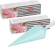 200PCS Piping Bags 13 Inch Disposable Cake Decorating Bag Anti-Burst Pastry Bags Plastic Icing Bags for Cake, Cream Frosting and Cookie Decoration Supplies