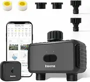 Smart Hose Watering Timer with Wi-Fi Hub, Automatic Irrigation System Controller for Lawns and Yard, Compatible with Alexa