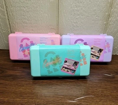 Vintage Mini Caboodles Make Up Jewelry Case With Mirror Model 2605 Lot !!