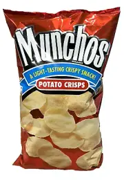 Munchos Light Tasting Crispy Potato Chips Frito Lay 4.25 oz