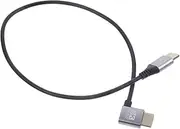 BESTonZON 8k Video Cable Left Angled Male to Male Monitor Connector Short Video Cord for Tv Pc Laptop