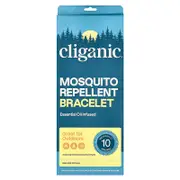 Cliganic, Mosquito Repellent Bracelet, 10 Individually Wrapped Bracelets