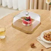 Cake Stand with Lid Fruits Serving Plate Fruit Display Server Tray Cake Plate