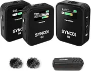 G2A2 one-Two 2.4G wirel Microphone kit 1 + 2 transmitters 150m Transmission Distance Adaptable to Mobile Phone Camera etc. Built-in Battery