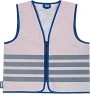 ABUS Lumino Urban Vest Kids - Fully Reflective Safety Vest for Better Night Visibility - with Zip