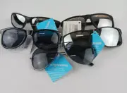 5 PACK FGX SUNGLASSES MIXED LOT 3 MIRRORED, AVIATOR & BLACK 100% UVA/UVB