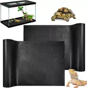 2 Pack Reptile Carpet Bearded Dragon Tank Bedding & Reptile Mat Accessories