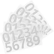 Homoyoyo 5 Sheets Reflective Number Stickers Adhesive Numbers for Mailbox Bins and Address Signs Durable Material for Easy Visibility