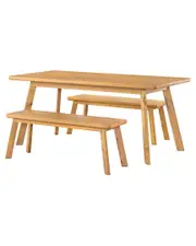 Alaterre Furniture Shelburne 73In Dining Table With Bench, Set Of 2