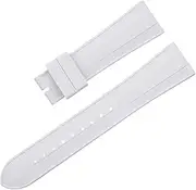 [Generic] For TUDOR Strap M79360.M79363 Stainless Fold Buckle Black Bay 1958 GMT 41mm Dial 22mm Flat End Soft Fluororubber WatchBands