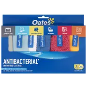 Oates Antibacterial Microfibre Cloth Set - 6 Pack