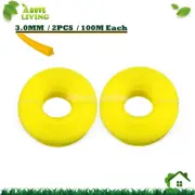 2 Rolls 3.0mm x 100M Square Edge String Trimmer Line Brushcutter Whipper Snipper