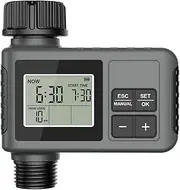 Peakloong Smart Water Timer Intelligent 1-Outlet Irrigation Watering System Sprinkler Timer Garden Programmer LCD Display